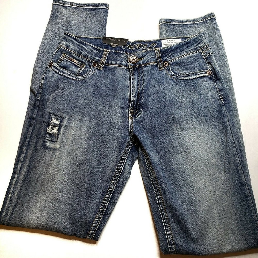 Carreli Distressed Sarah High Rise Skinny Jeans